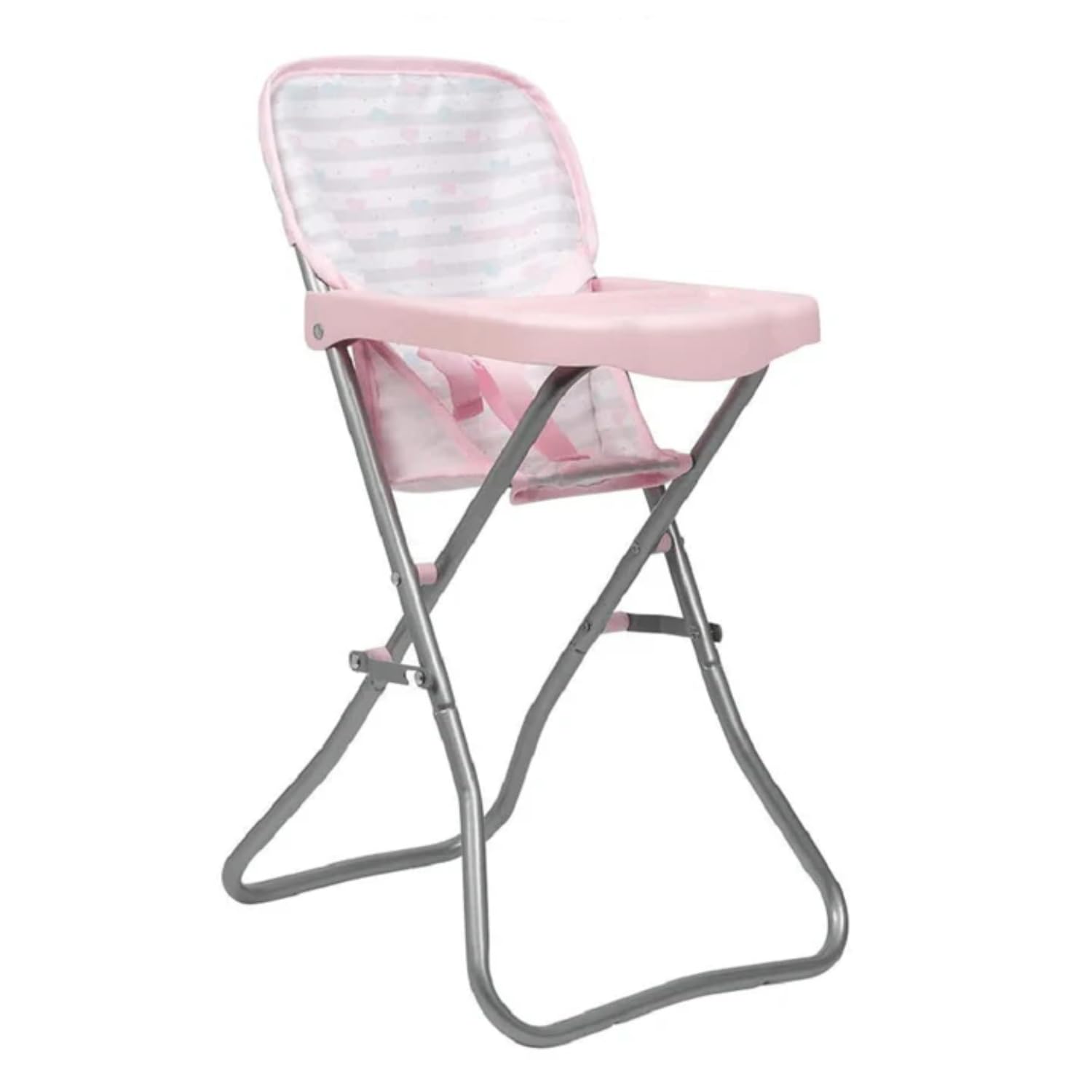Pink Heart Baby Doll High Chair for Stuffed Toys & Dolls - Ages 3+